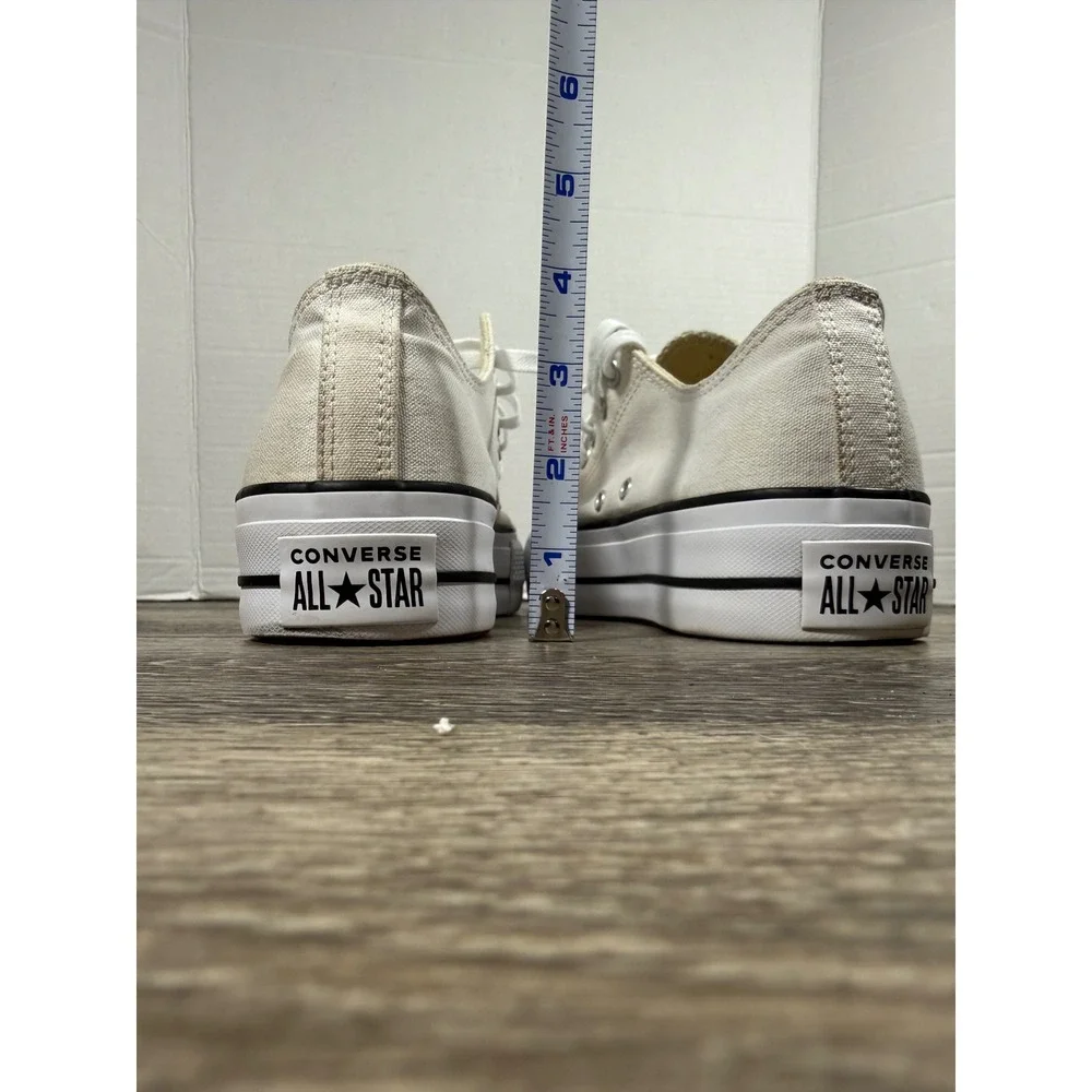 Converse‎ Chuck Taylor All Star Lift Platform Low Top White Sneakers Streetwear